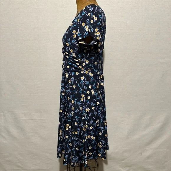 Kaileigh Navy Floral Mini Dress - Picture 2 of 5